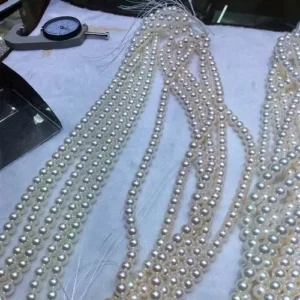 pearl strand 10mm white&pink luster