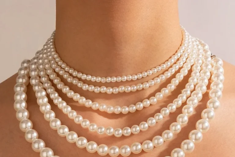 layed pearl necklace